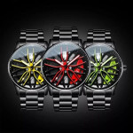 Ma1 Mens Quartz Luxury Car Rim Watch