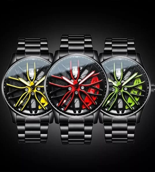 Ma1 Mens Quartz Luxury Car Rim Watch